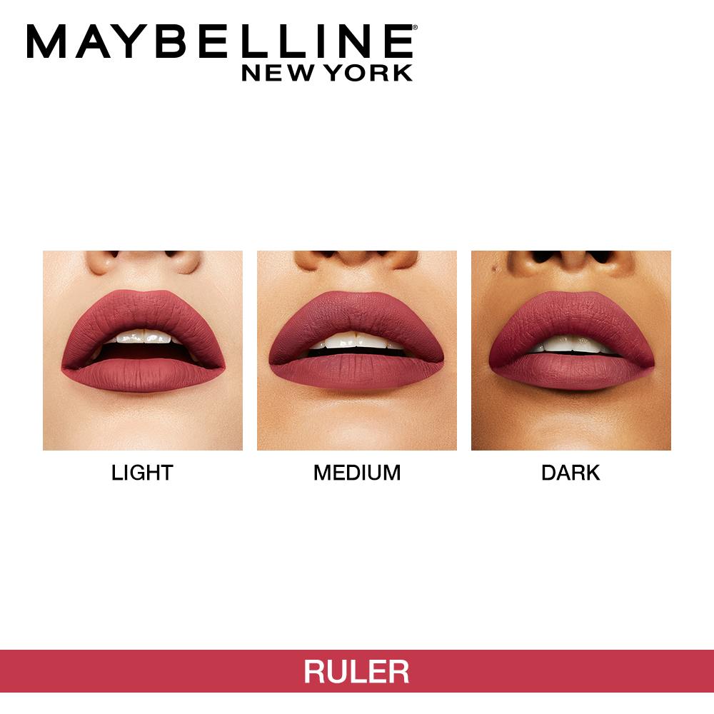 Maybelline New York Super Stay Matte Ink Liquid Lipstick, 80 Ruler, 5g