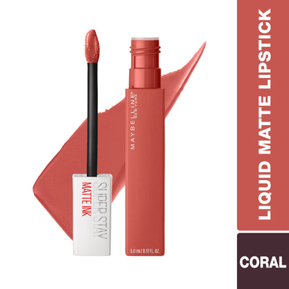 Maybelline New York Super Stay Matte Ink Liquid Lipstick, 130 Self Starter, 5g