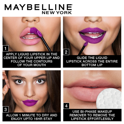 Maybelline New York Super Stay Matte Ink Liquid Lipstick, 130 Self Starter, 5g