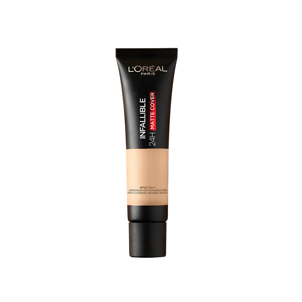 L'Oreal Paris Infallible 24H Matte Cover Liquid Foundation, 125 Natural Rose, 35 ml