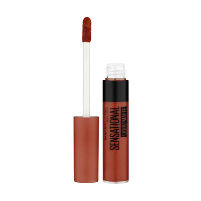 Maybelline New York Sensational Liquid Matte Lipstick, 24 Touch of Spice, 7ml - Liquid Lipstick Shades Delivering Intense Mat