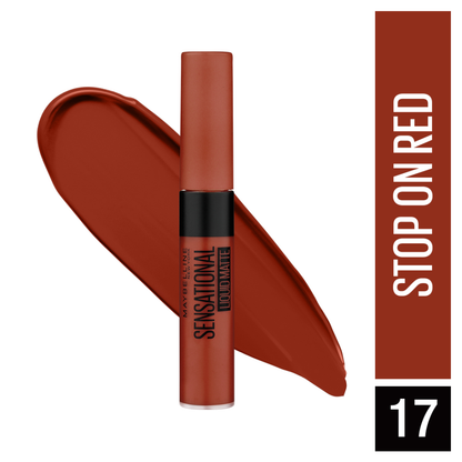 Maybelline New York Sensational Liquid Matte Lipstick, 24 Touch of Spice, 7ml - Liquid Lipstick Shades Delivering Intense Mat