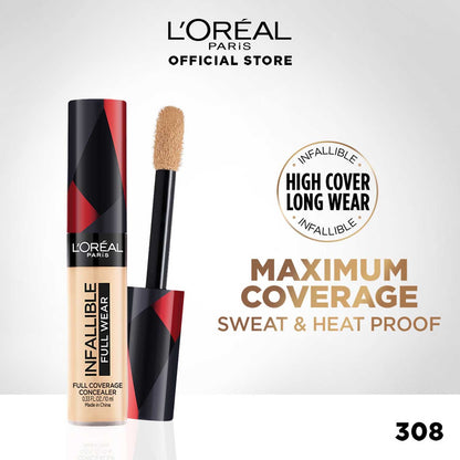 L'Oreal Paris Infallible Full Wear More Than Concealer - 308, 10ml