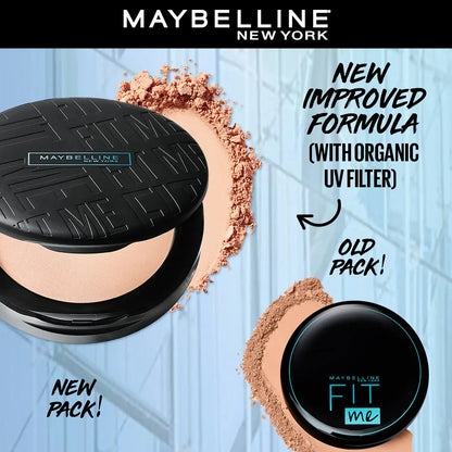 Maybelline New York Fit Me Matte + Poreless Compact Powder, 128 Warm Nude, 6g