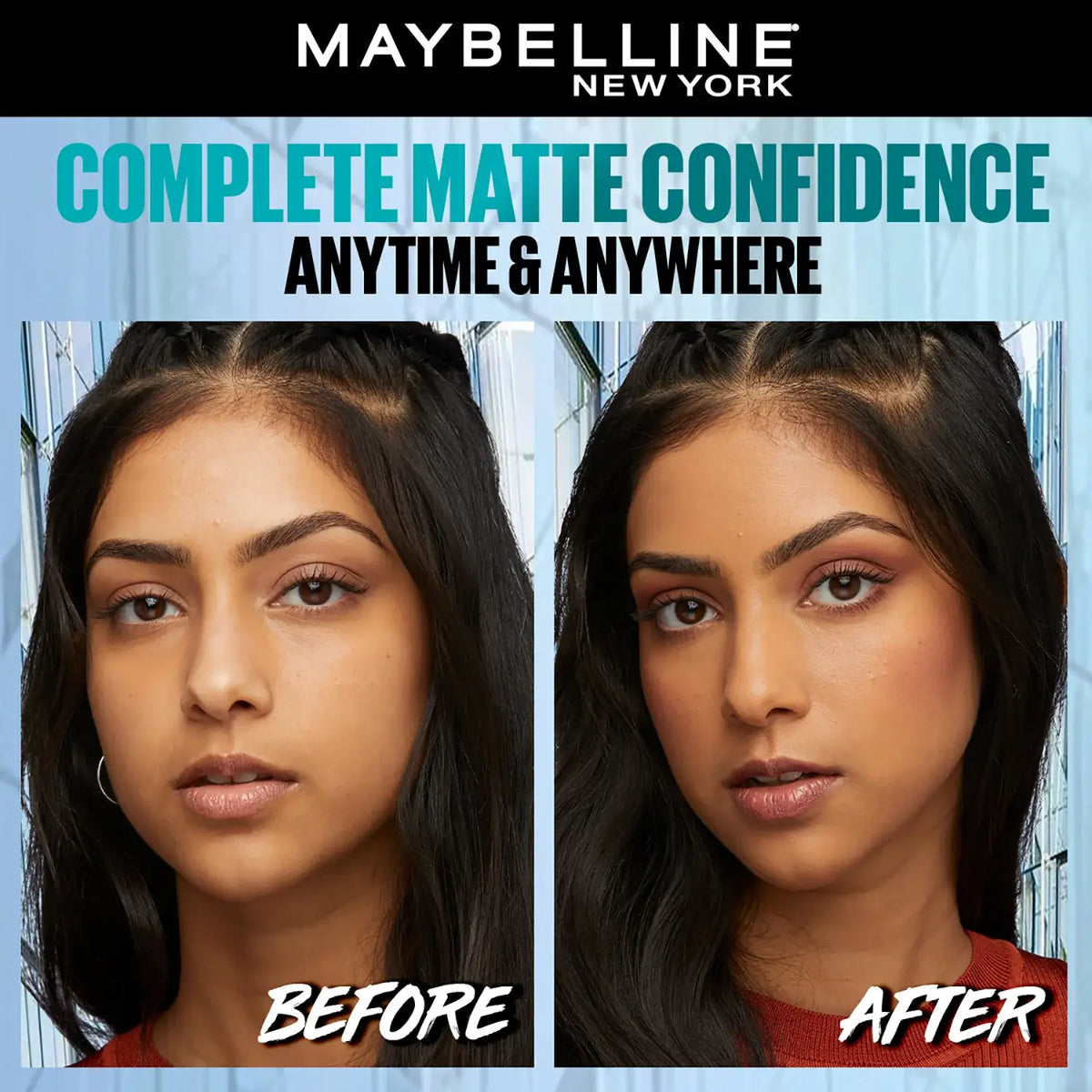 Maybelline New York Fit Me Matte + Poreless Compact Powder, 310 Sun Beige, 6g