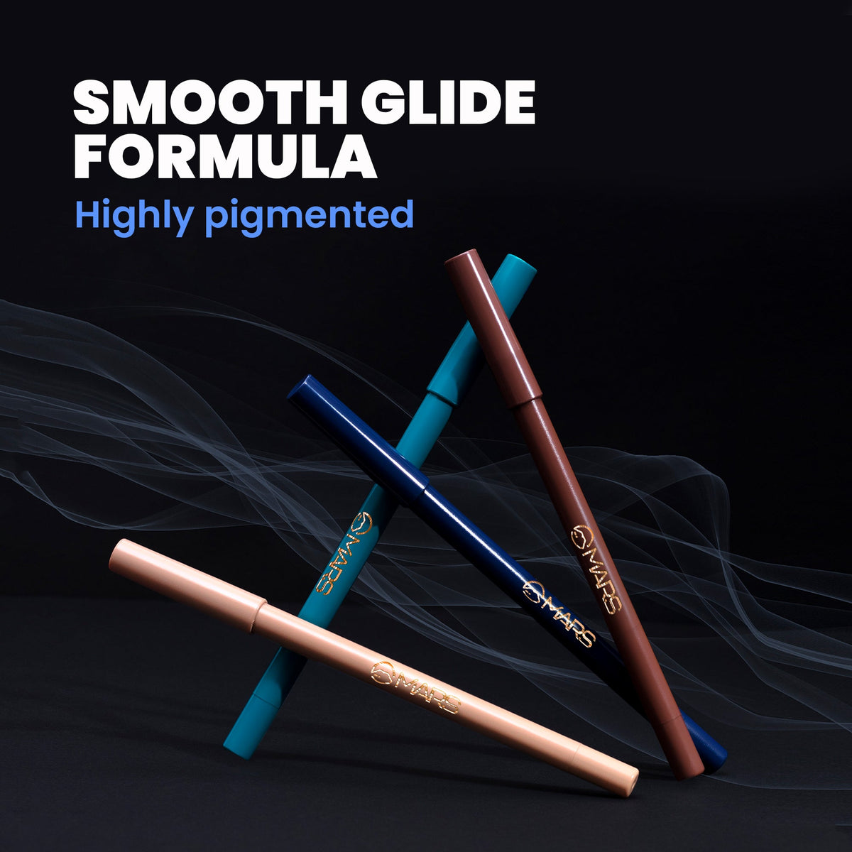 MARS Won't smudge Won't budge Smooth Glide Matte Kajal | Long Stay & Water Proof (1.4g) (03-Velour Black)