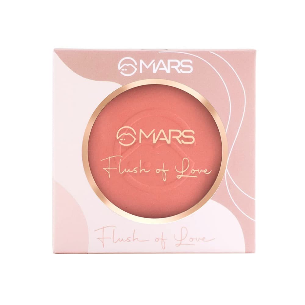 MARS Flush of Love Face Blusher | Highly Pigmented & Easy to Blend | Lightweight & Natural Finish (8.0 gm) (Shade-01)