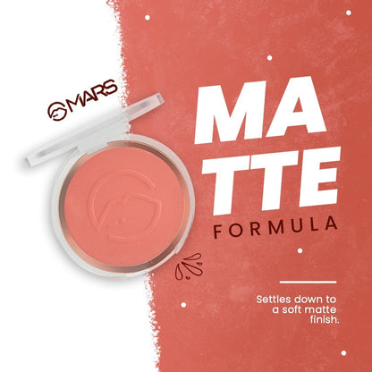 MARS Flush of Love Face Blusher | Highly Pigmented & Easy to Blend | Lightweight & Natural Finish (8.0 gm) (Shade-08)