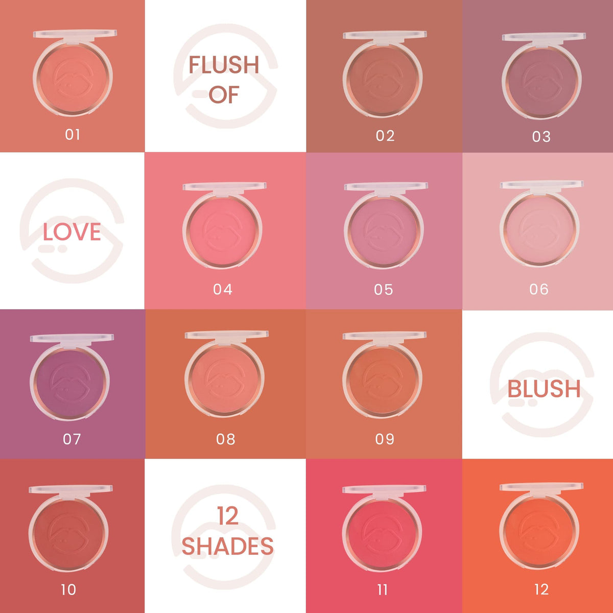 MARS Flush of Love Face Blusher | Highly Pigmented & Easy to Blend | Lightweight & Natural Finish (8.0 gm) (Shade-09)