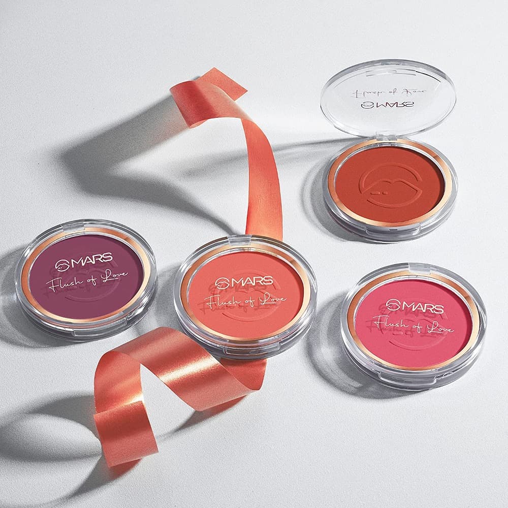 MARS Flush of Love Face Blusher | Highly Pigmented & Easy to Blend | Lightweight & Natural Finish (8.0 gm) (Shade-09)