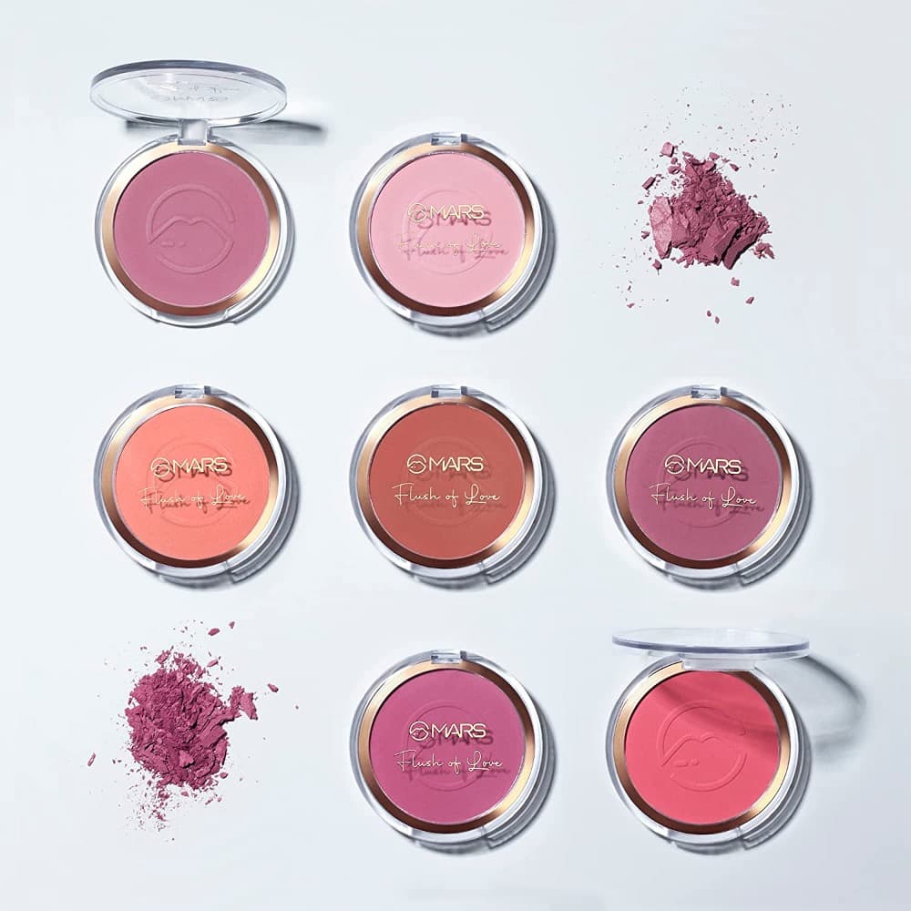 MARS Flush of Love Face Blusher | Highly Pigmented & Easy to Blend | Lightweight & Natural Finish (8.0 gm) (Shade-09)