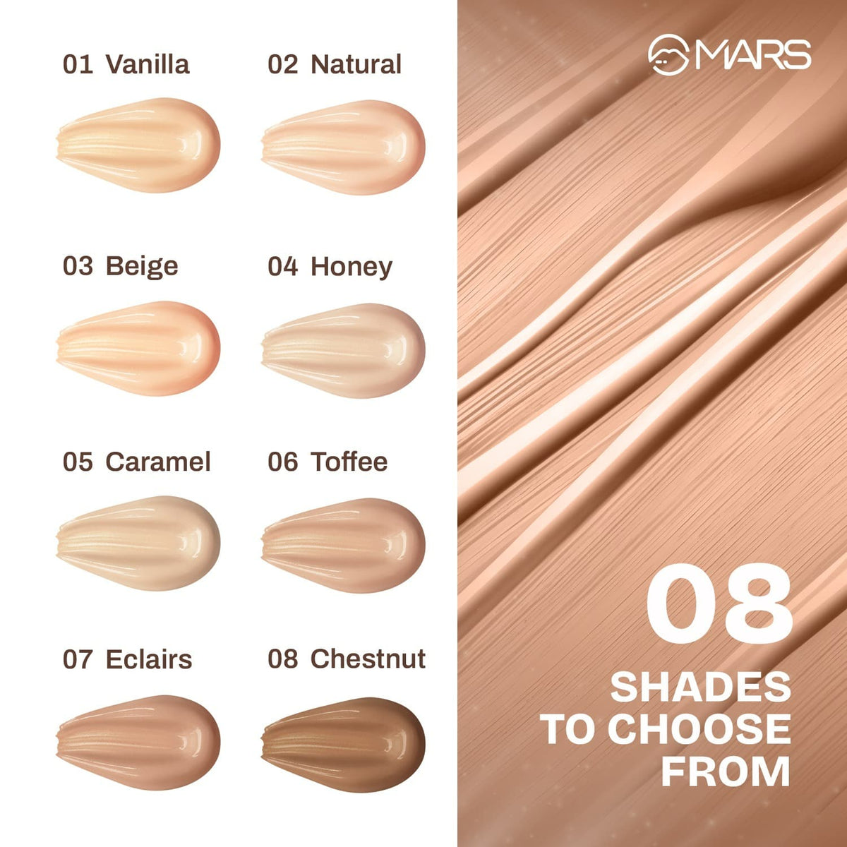 MARS God's Glow Illuminator Highlighter (30ml) (01-VANILLA) | Hyaluronic Acid, Green Tea & Rosemary Extract | Sheer Coverage 