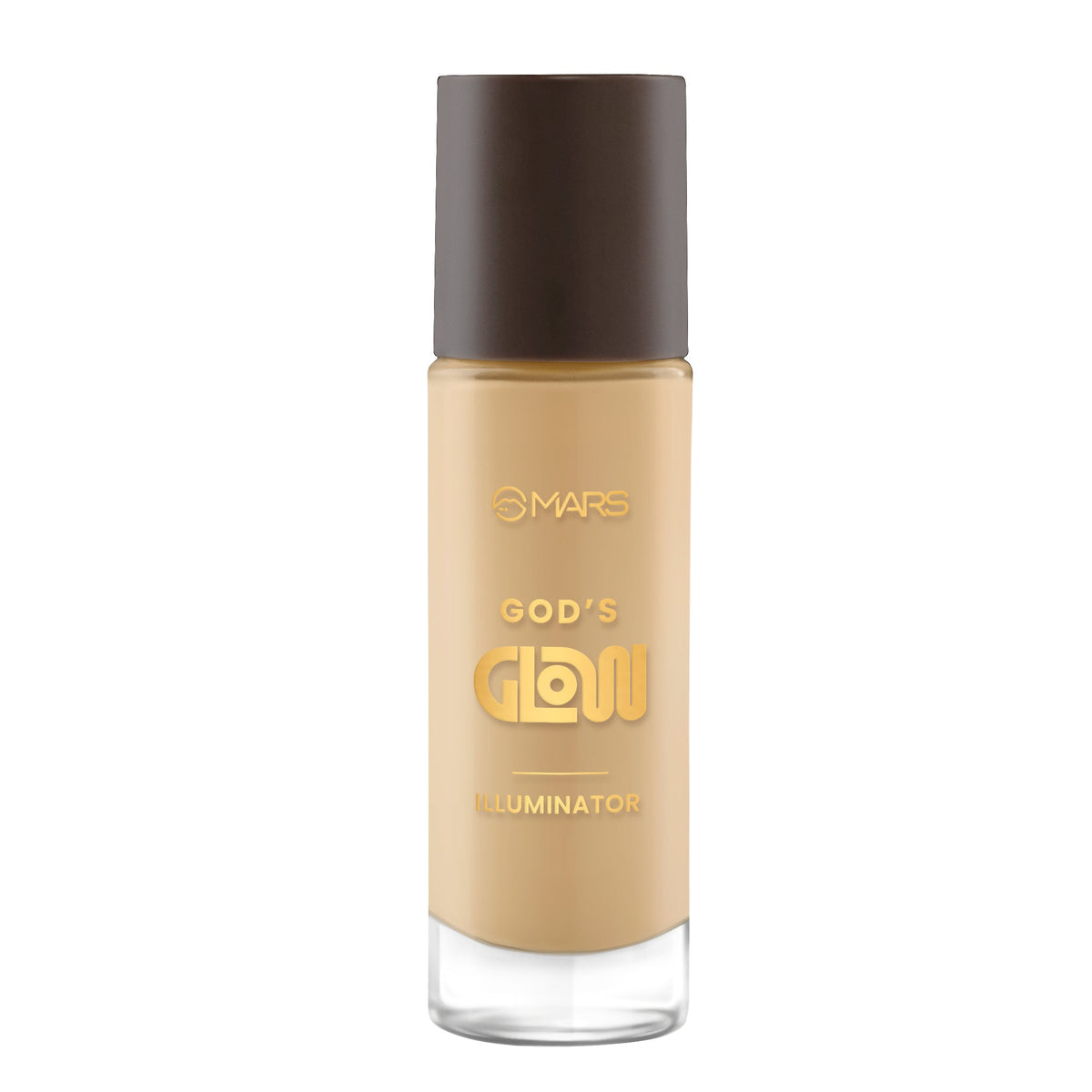 MARS God's Glow Illuminator Highlighter (30ml) (04-HONEY) | Hyaluronic Acid, Green Tea & Rosemary Extract | Sheer Coverage | 