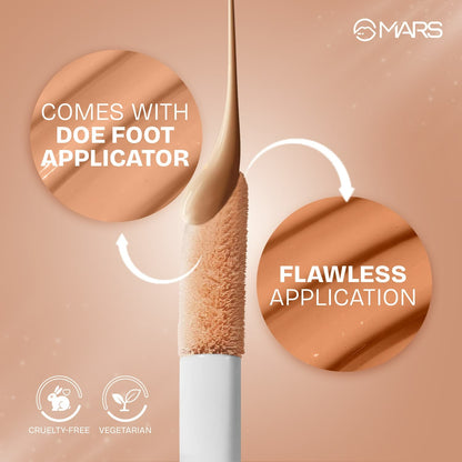 MARS God's Glow Illuminator Highlighter (30ml) (05-CARAMEL) | Hyaluronic Acid, Green Tea & Rosemary Extract | Sheer Coverage 