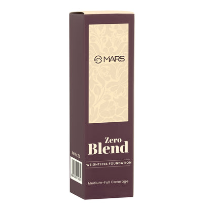 MARS Zero Blend Weightless Foundation for Makeup ( 30ml ) (05-BISCOTTI BLISS) | Lightweight & Long-Lasting | Matte Finish | B