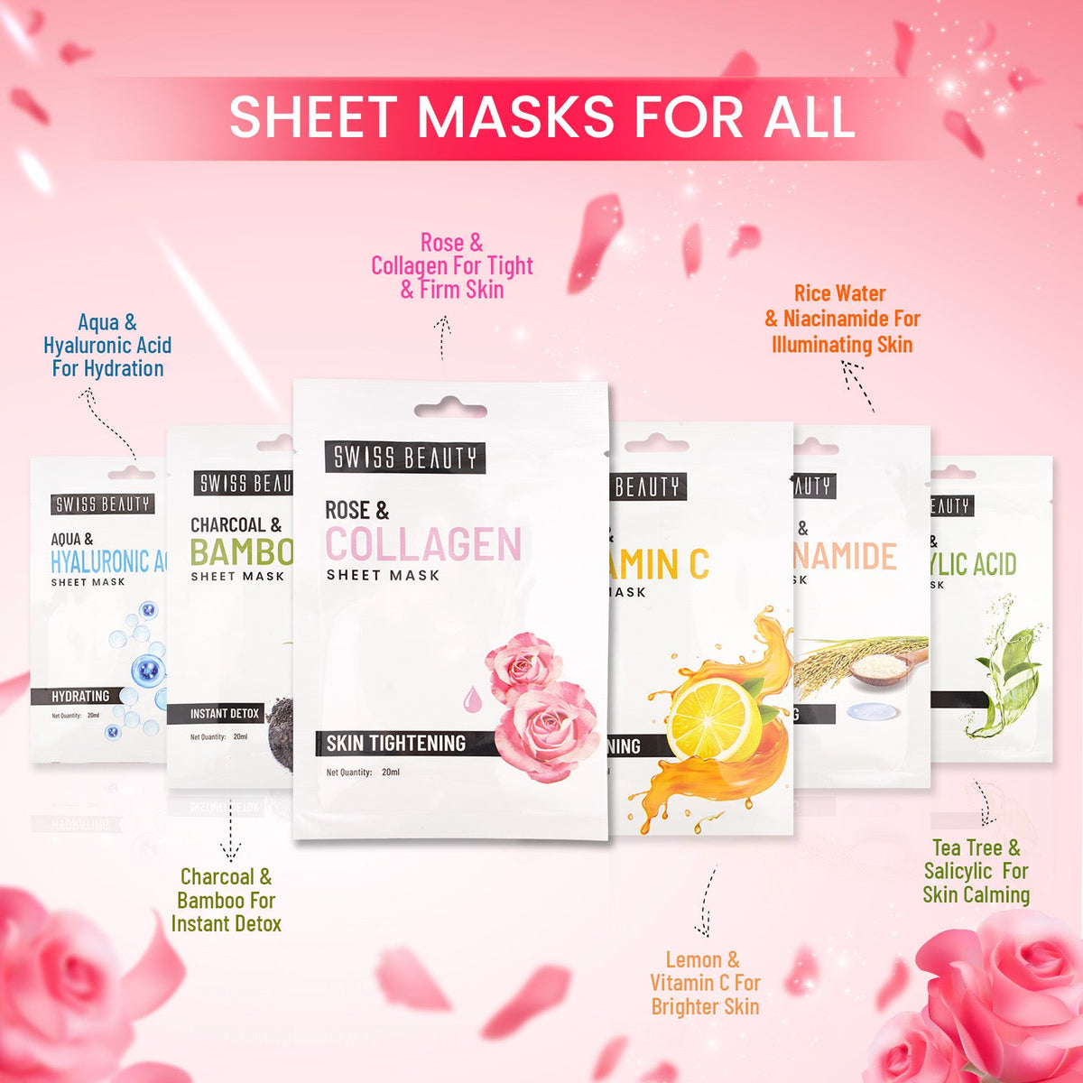 Rose & Collagen Sheet Mask