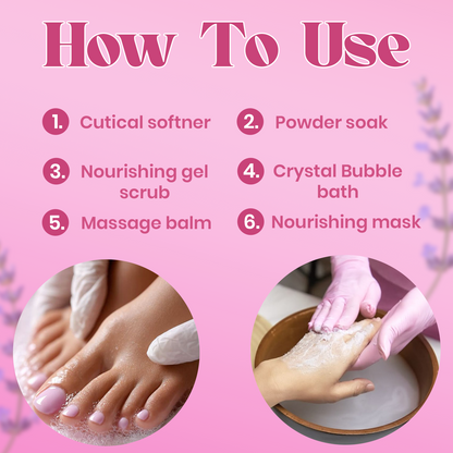 Jaquline USA Bubblegum Manicure & Pedicure Kit