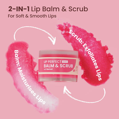 Lip Perfect Duo Balm & Scrub with Beetroot Extract