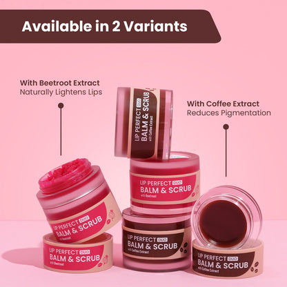 Lip Perfect Duo Balm & Scrub with Beetroot Extract