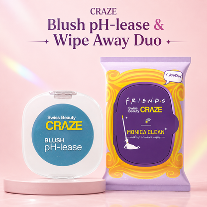craze Blush pH-lease & Wipe Away Duo