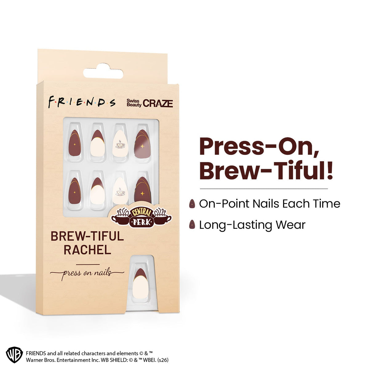 Craze Brew-Tiful Rachel Press On Nails