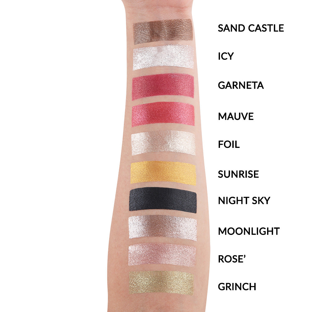 10 Color Metallic Eyeshadow Palette (Gemstones Collection)