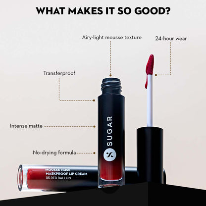 Mousse Muse Maskproof Lip Cream (01 Backlit Nude)