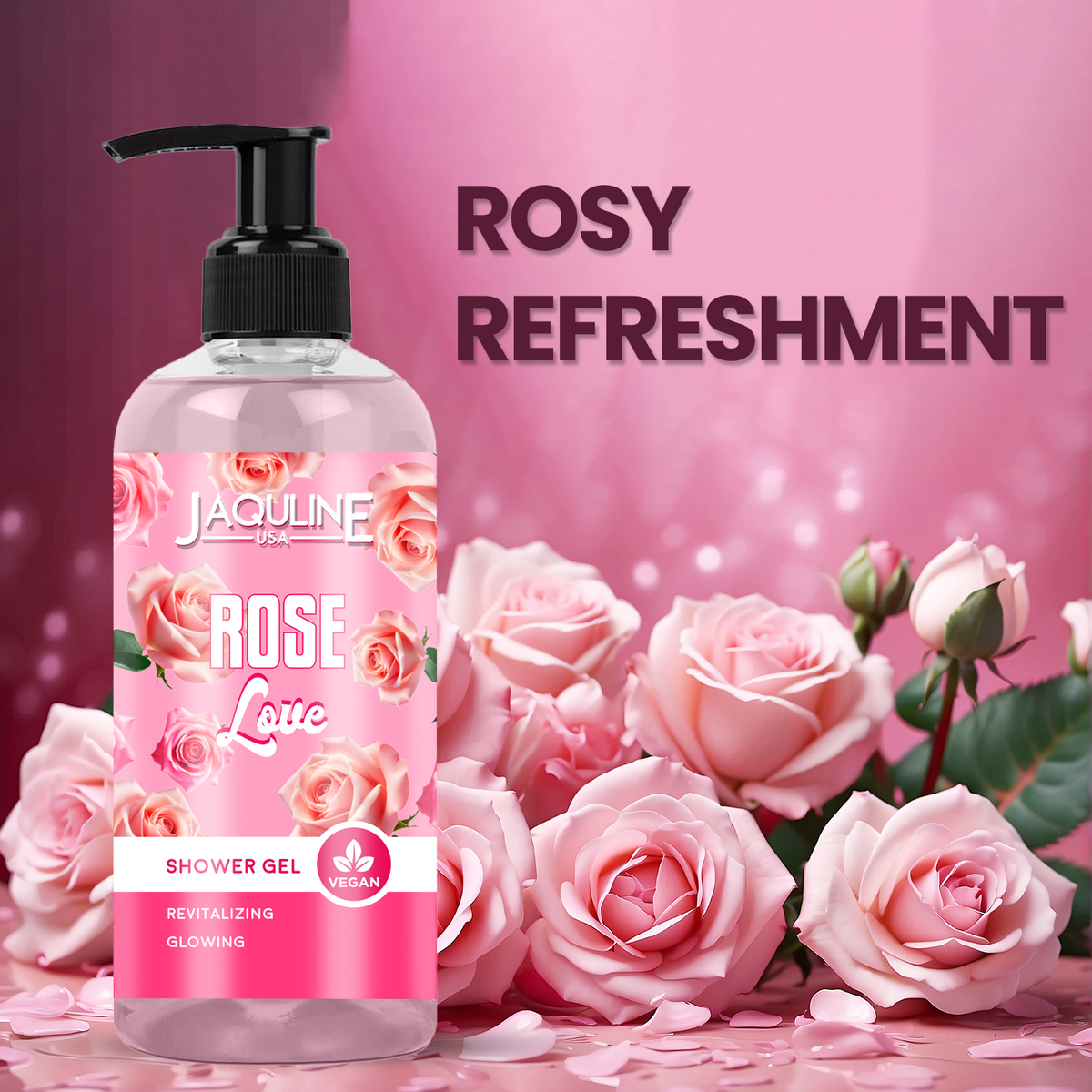 Jaquline USA Rose Love Shower Gel 250ml