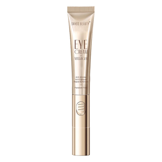 Anti Fatigue Eye Cream + Massager - Swiss Beauty