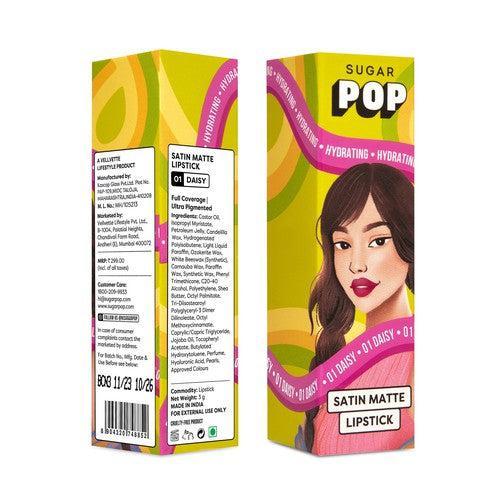 SUGAR POP Satin Matte Lipstick - 01 Daisy (Gift)