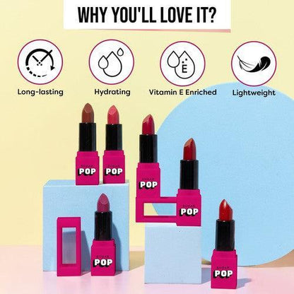 SUGAR POP Satin Matte Lipstick - 01 Daisy (Gift)