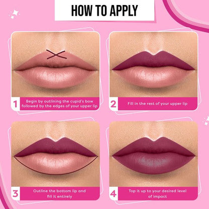 SUGAR POP Satin Matte Lipstick (10 Rose)