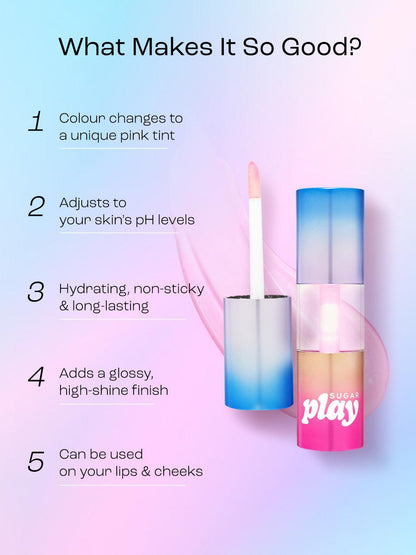SUGAR Play Mega Hype Colour Changing Lip Oil (TOI)