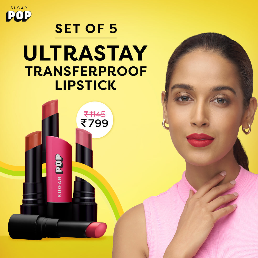Set of 5 Ultrastay Transferproof Lipstick