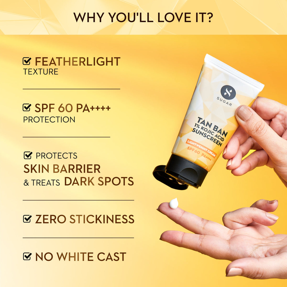 Tan Ban 1% Kojic Acid Sunscreen