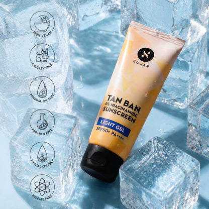 Tan Ban 4% Niacinamide Sunscreen Light Gel 10 ML (Mini)