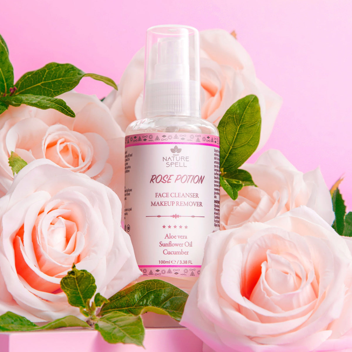 NATURE SPELL - FACE CLEANSER/MAKEUP REMOVER ROSE POTION 100ML