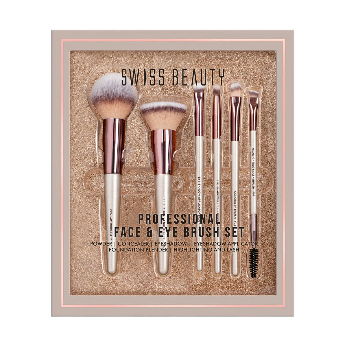 Professional Face & Eye Brush Set