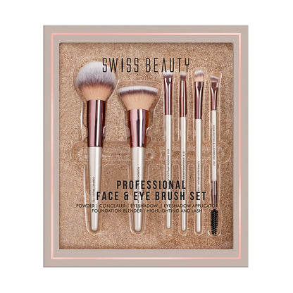 Professional Face & Eye Brush Set